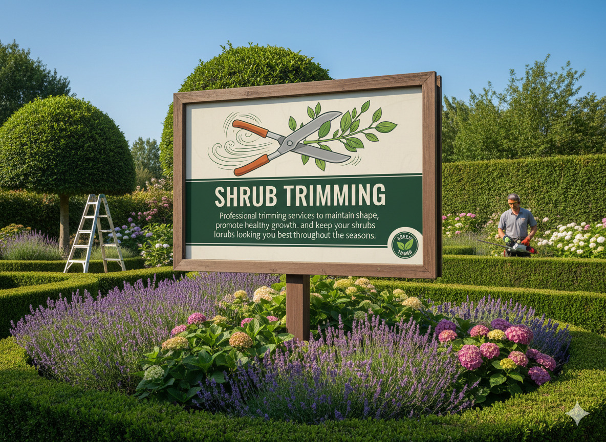 Shrub trimming service